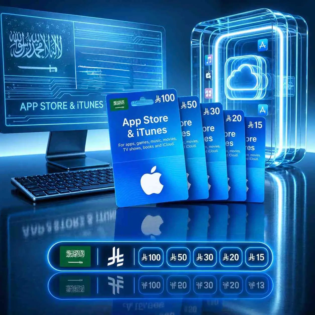 بطاقة آيتونز / آبل — السعودي